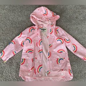 Rainbow rain coat- size 3T